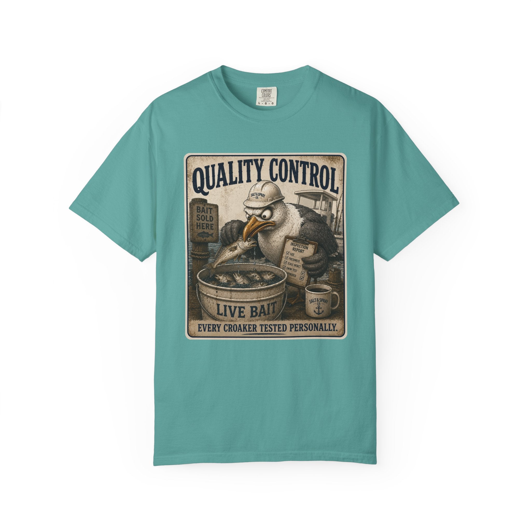 Quality Control Tee — Funny Seagull Live Bait T-Shirt