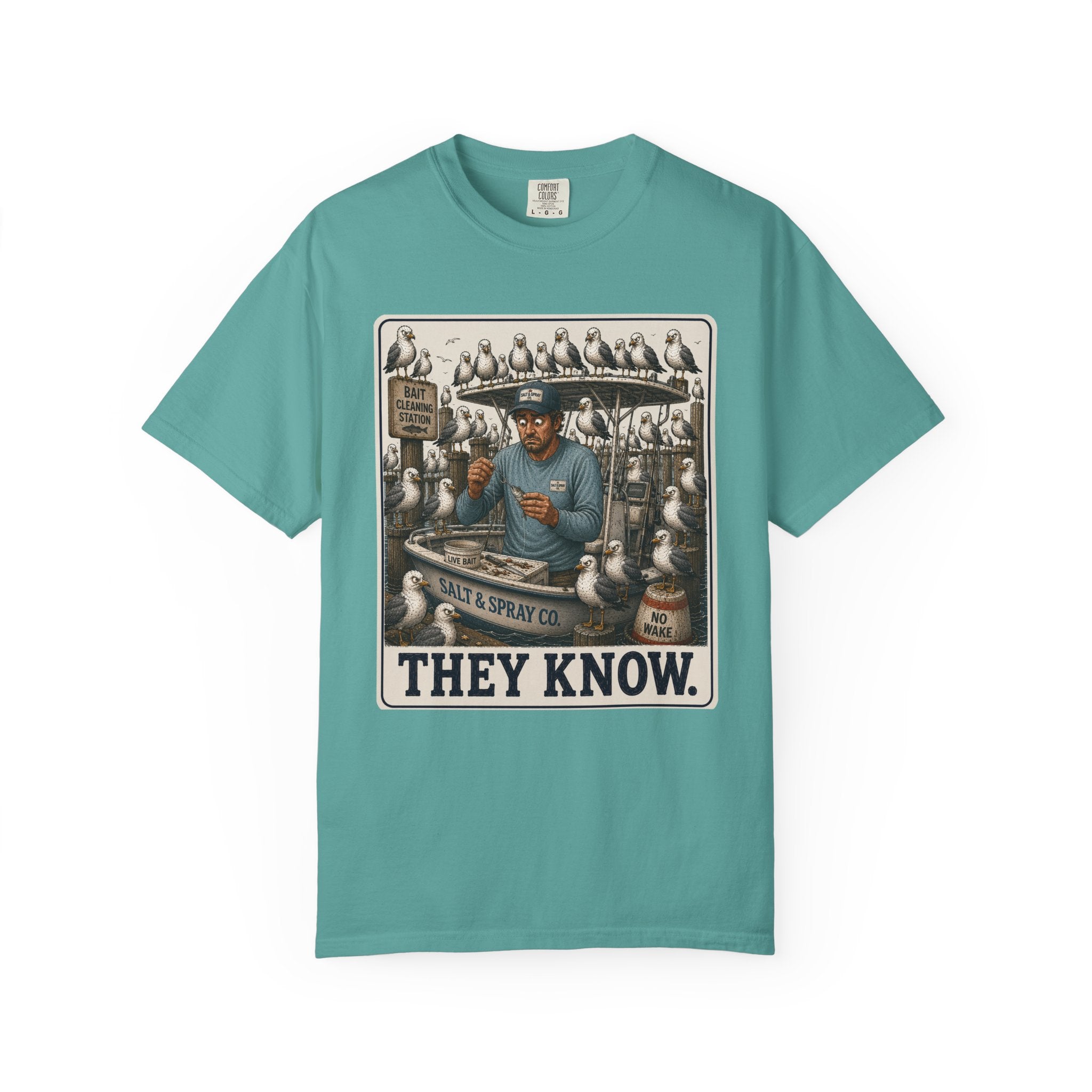 They Know Tee — Funny Seagull Surveillance T-Shirt