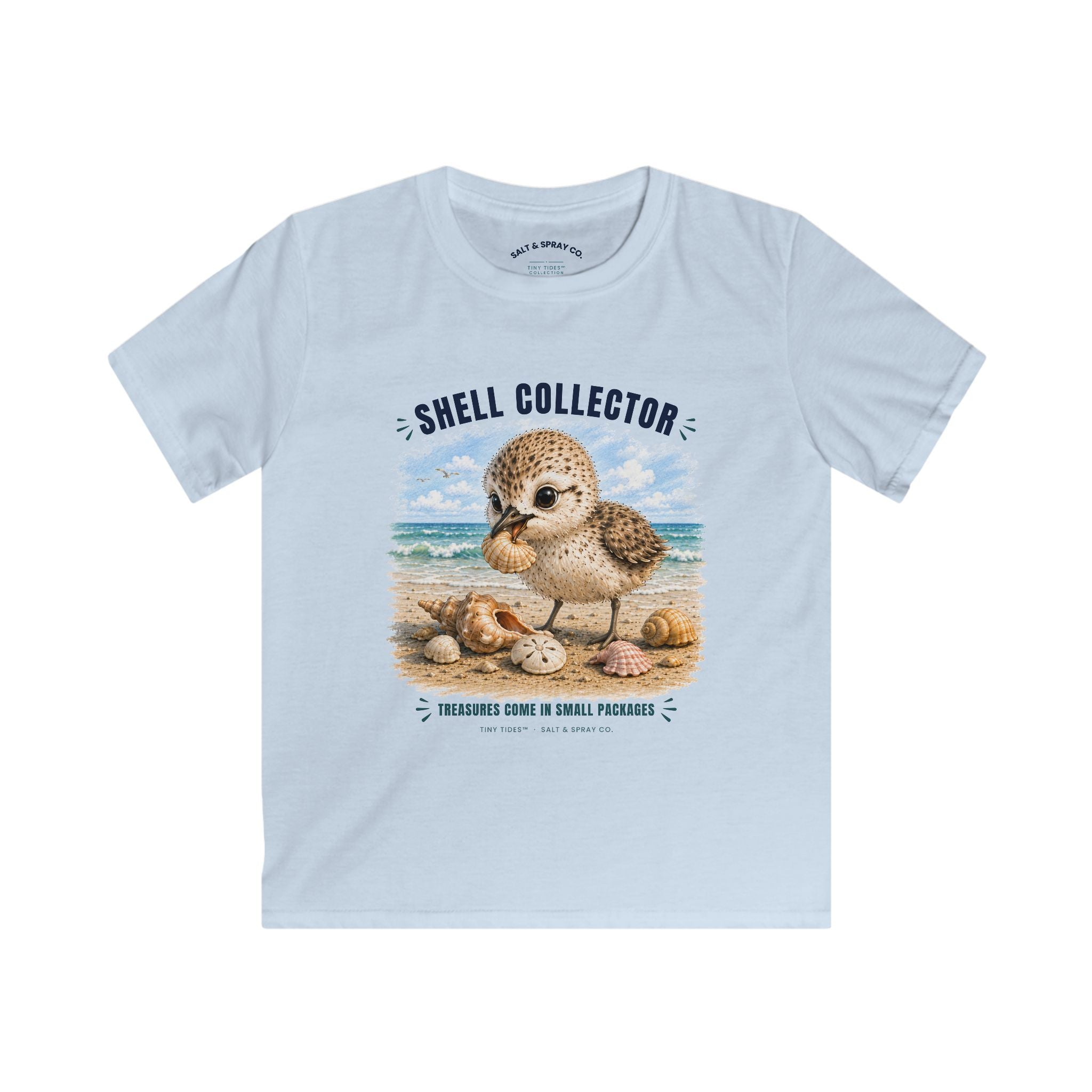 Kids Tee – Shell Collector | Tiny Tides™ Collection | Salt & Spray Co.