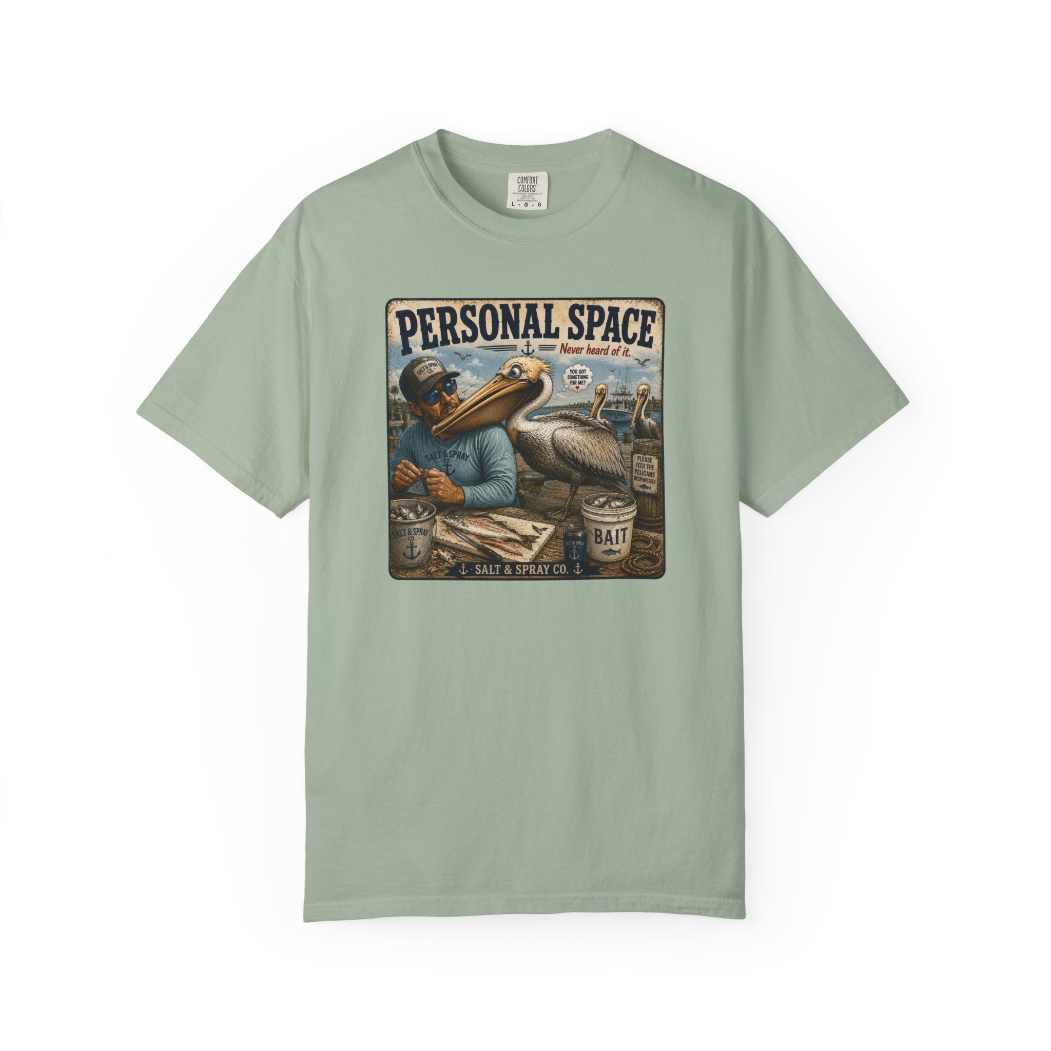 Personal Space Tee — Funny Pelican Fishing T-Shirt