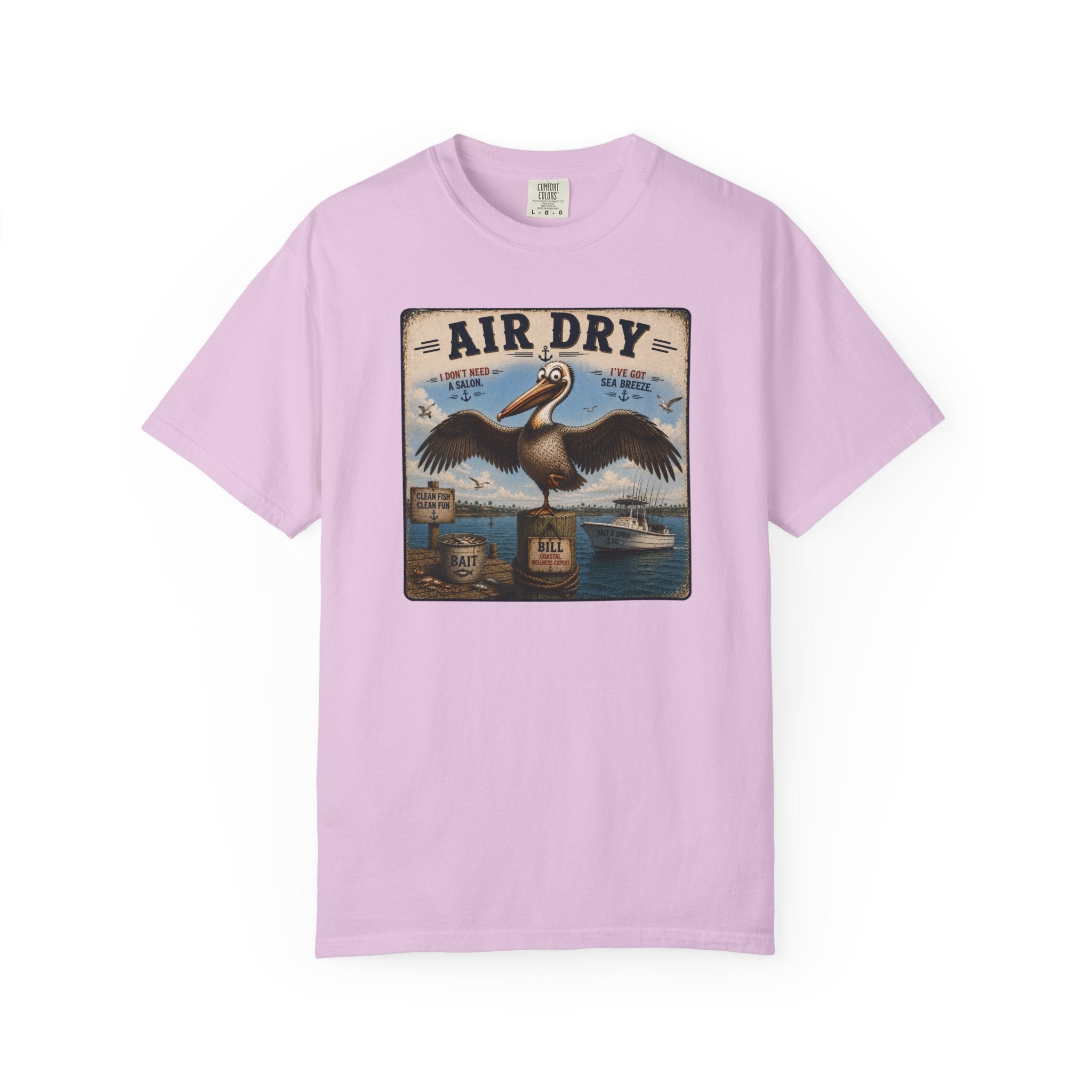Air Dry Tee — Funny Pelican Beach Humor T-Shirt