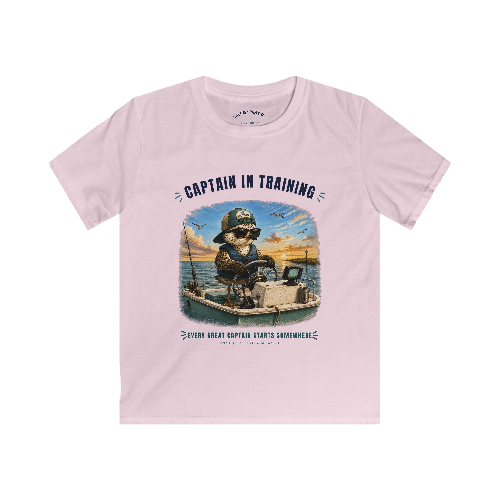 Kids Tee – Captain in Training | Tiny Tides™ Collection | Salt & Spray Co.