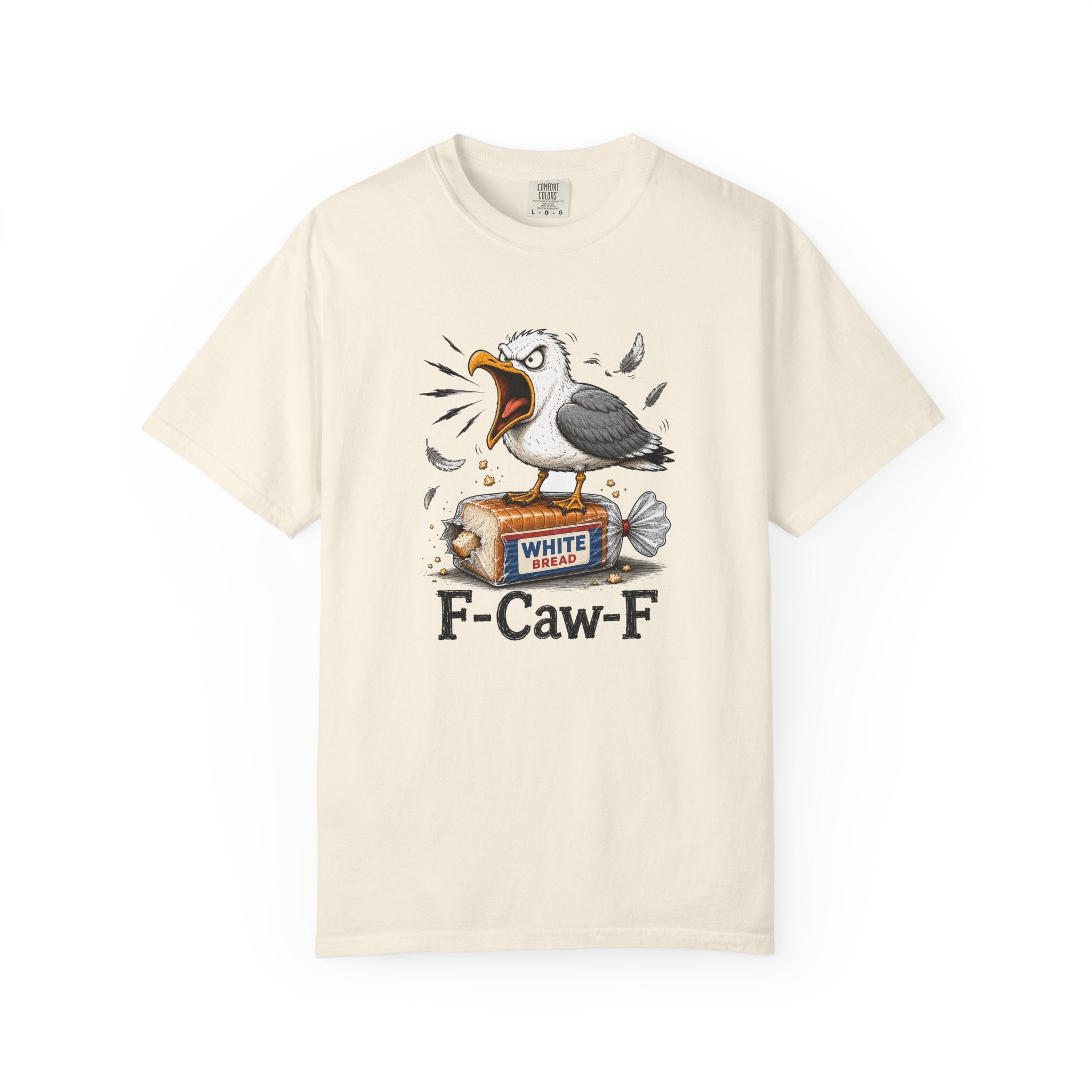 F-Caw-F Tee — Funny Angry Seagull T-Shirt