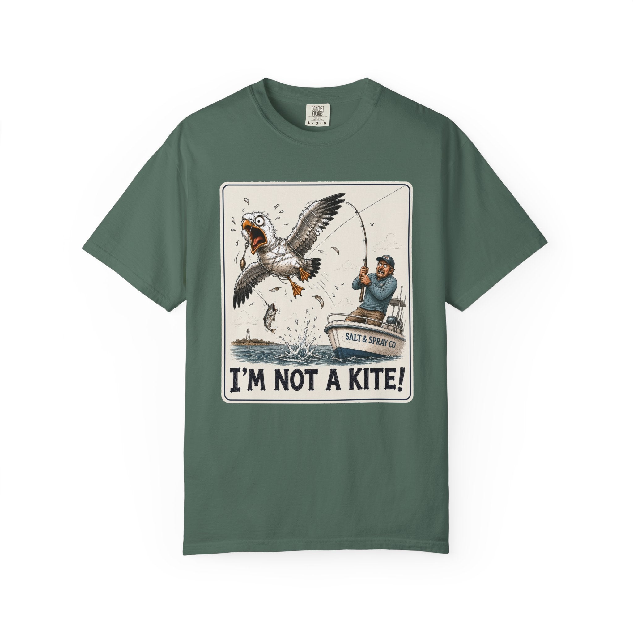 I'm Not a Kite Tee — Funny Tangled Seagull T-Shirt