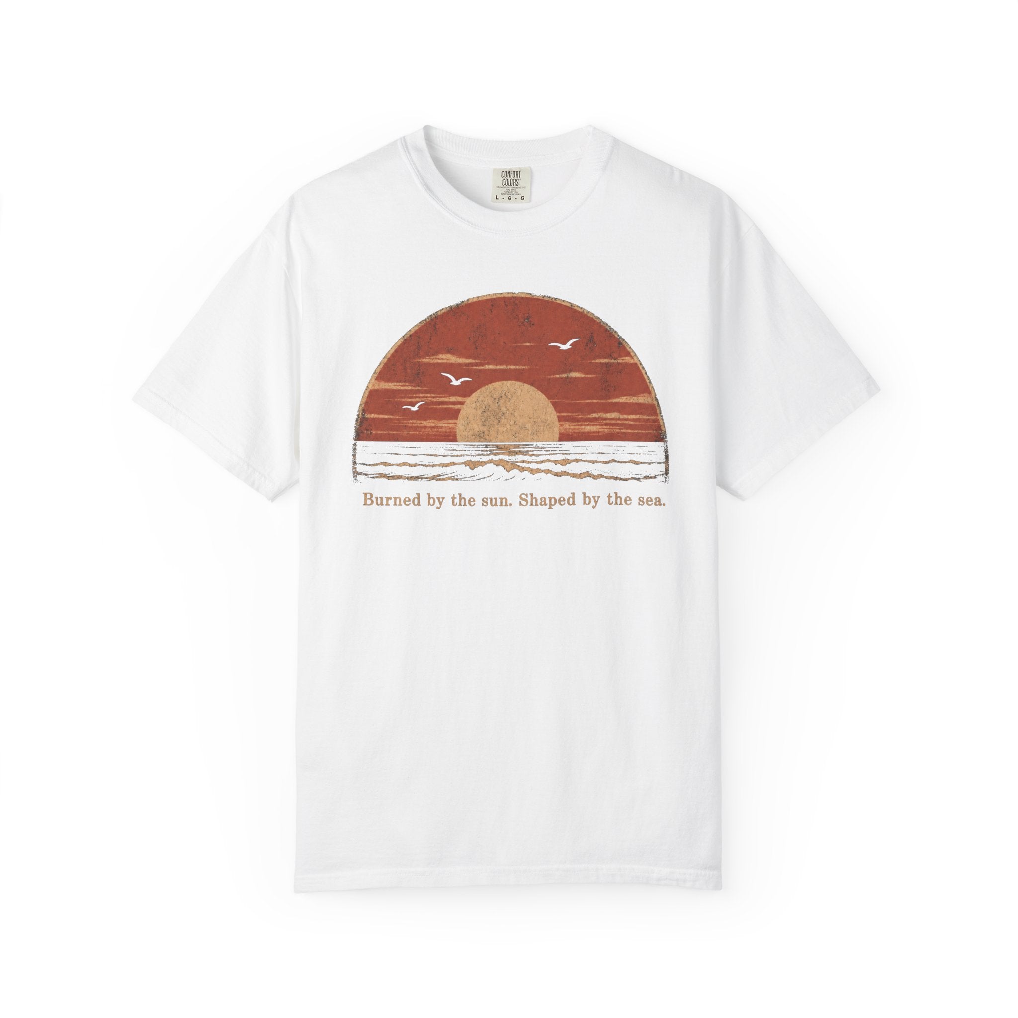 Burned by the Sun Tee — Vintage Coastal Sunset T-Shirt