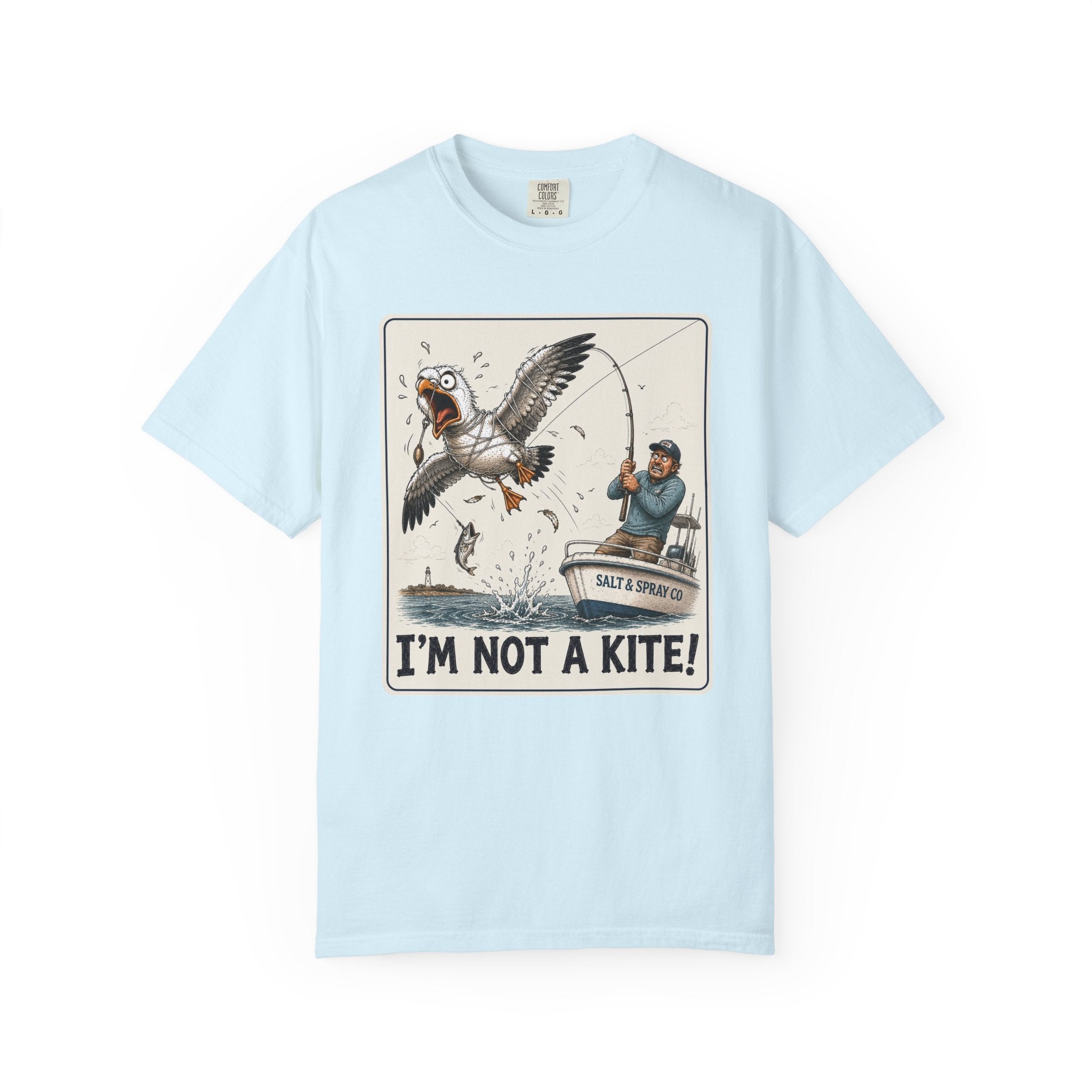 I'm Not a Kite Tee — Funny Tangled Seagull T-Shirt