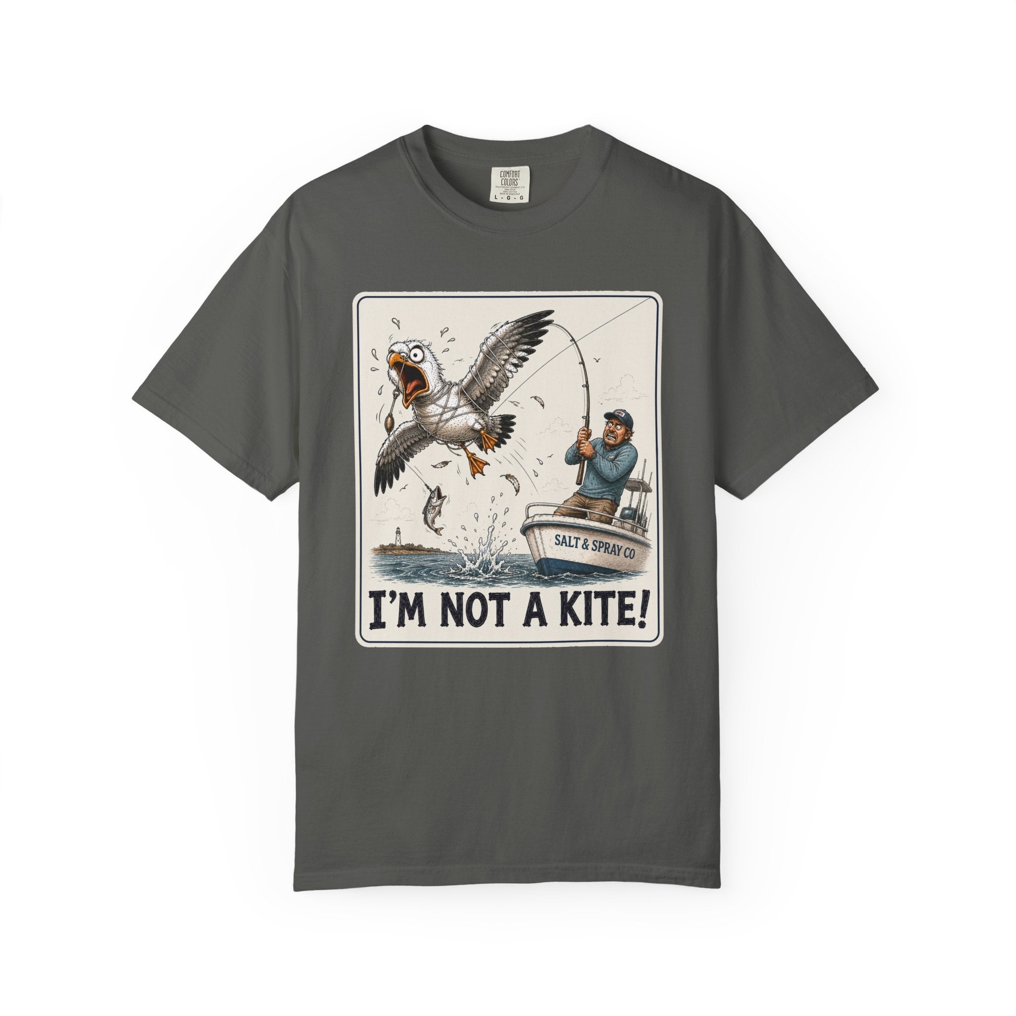 I'm Not a Kite Tee — Funny Tangled Seagull T-Shirt